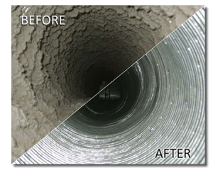 air duct cleaning before after